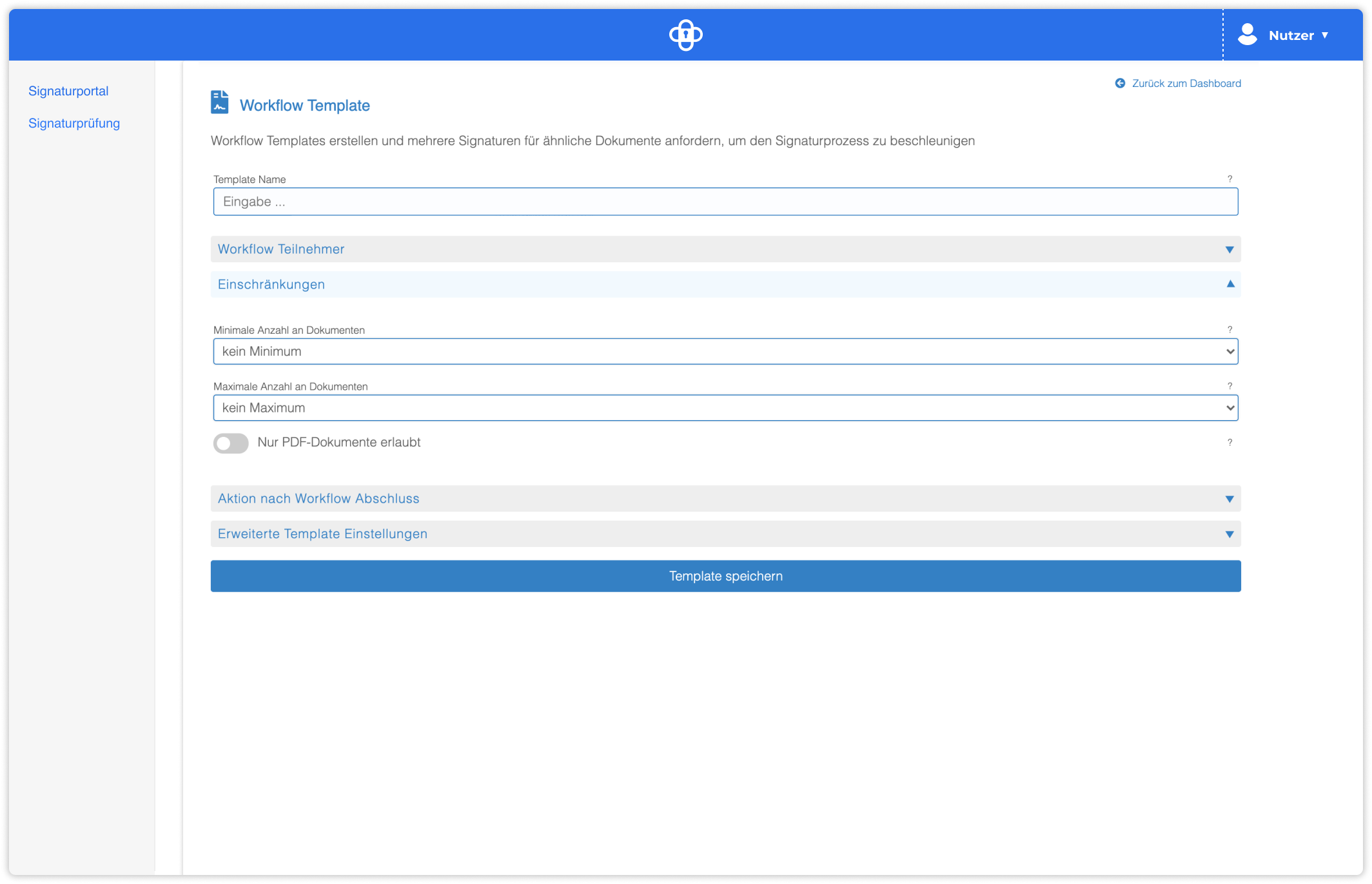 workflow template